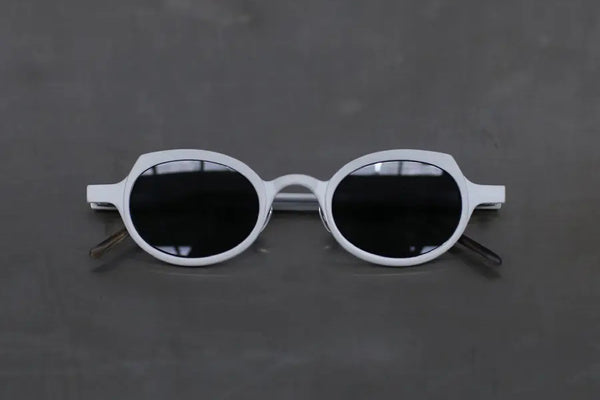 Rigards aluminum magnesium alloy glasses RG0090AL series collection RG-RG0090AL-SNHSH cement color frame dark gray lenses